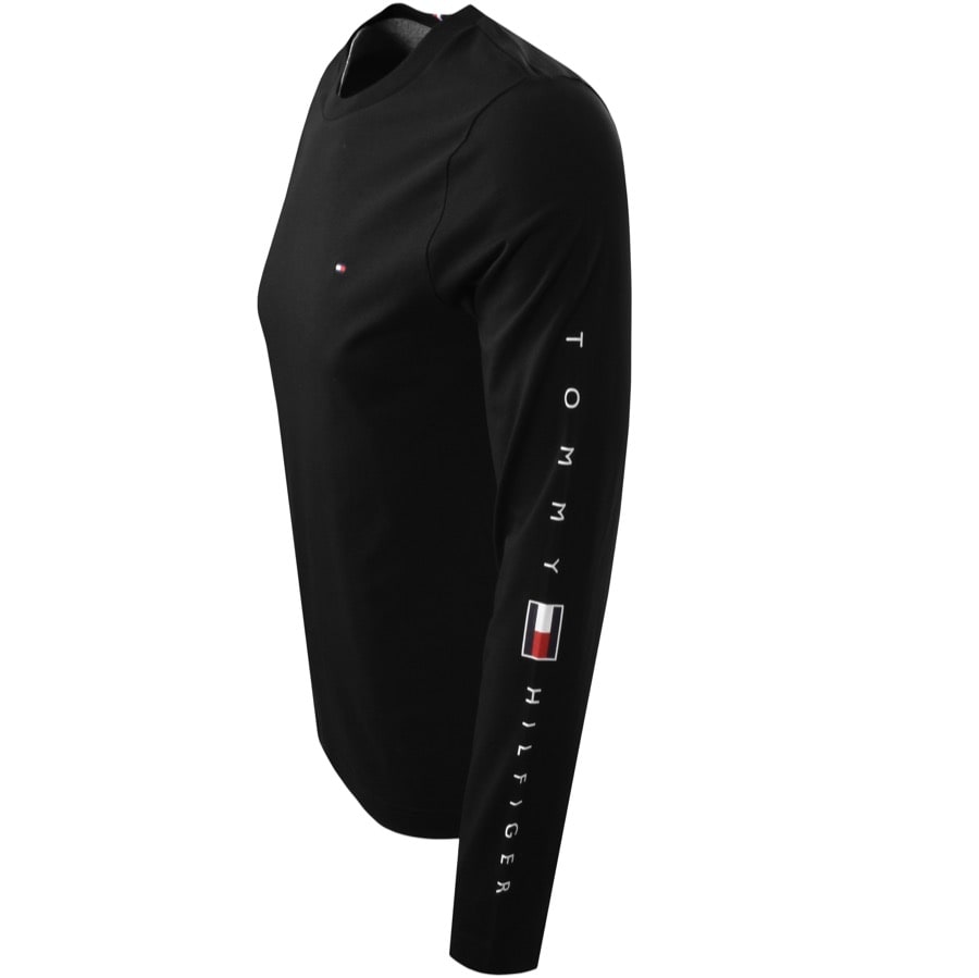 Alternative Image for ProductTommy Hilfiger Essential Long Sleeve T Shirt Black3
